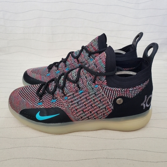 Nike Mens Zoom KD 11 Multi-Color Basketball Shoes Sneakers AO2604-001 Size 8 - Picture 2 of 11